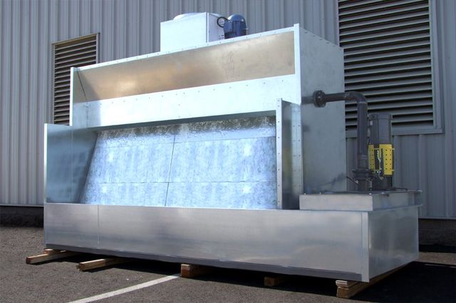 Cross Flow Paint Booth Box Exhaust