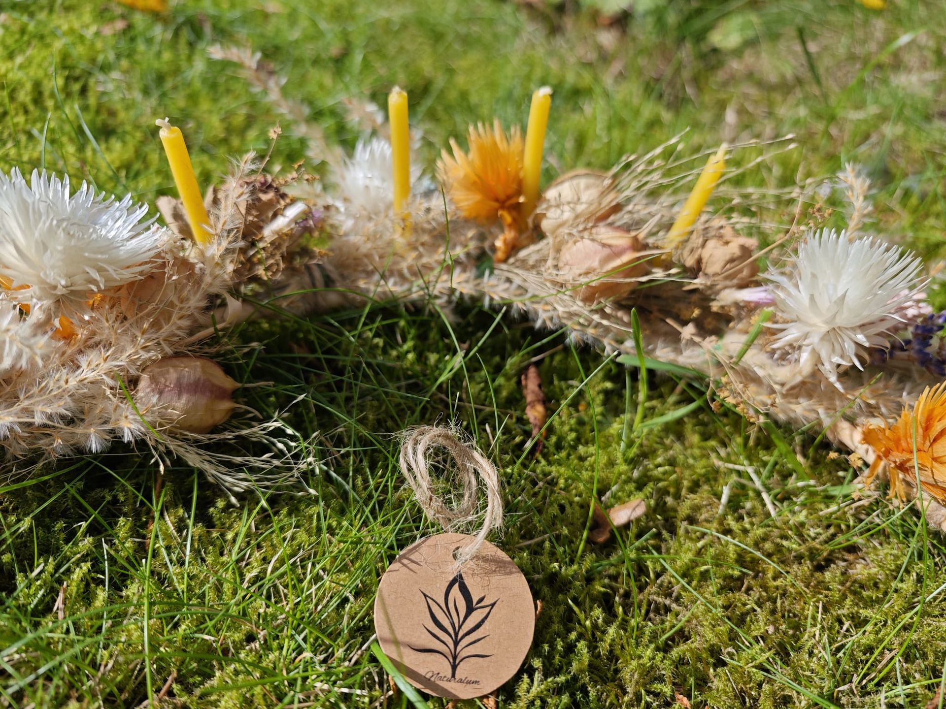 100% beeswax birthday candles (6 pcs)