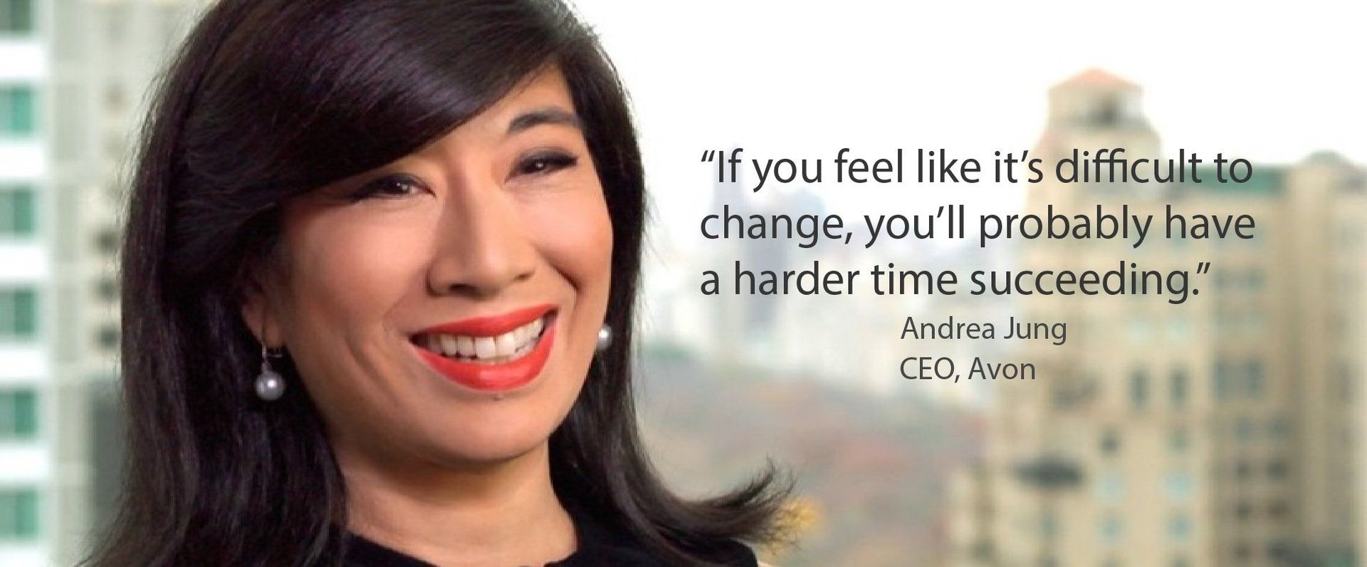 Andrea Jung CEO of Avon on change and business disruption