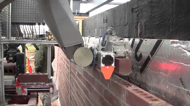 Robots are ideal for repetitive tasks such as brick laying