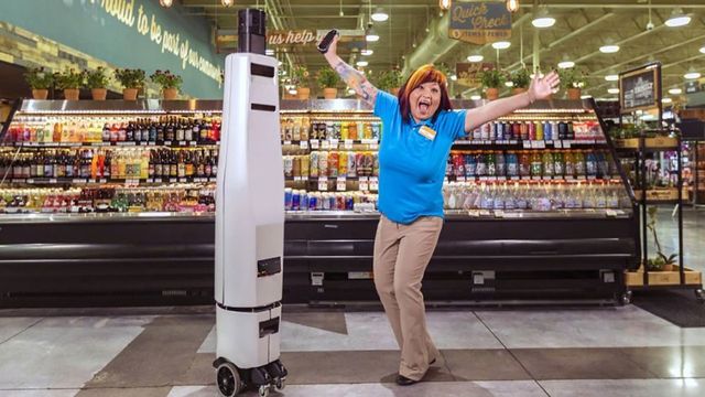Superstores are using robots to guide customers
