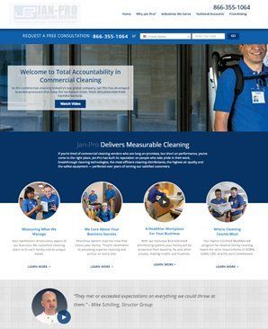 Commercial cleaning franchise recruitment website 7