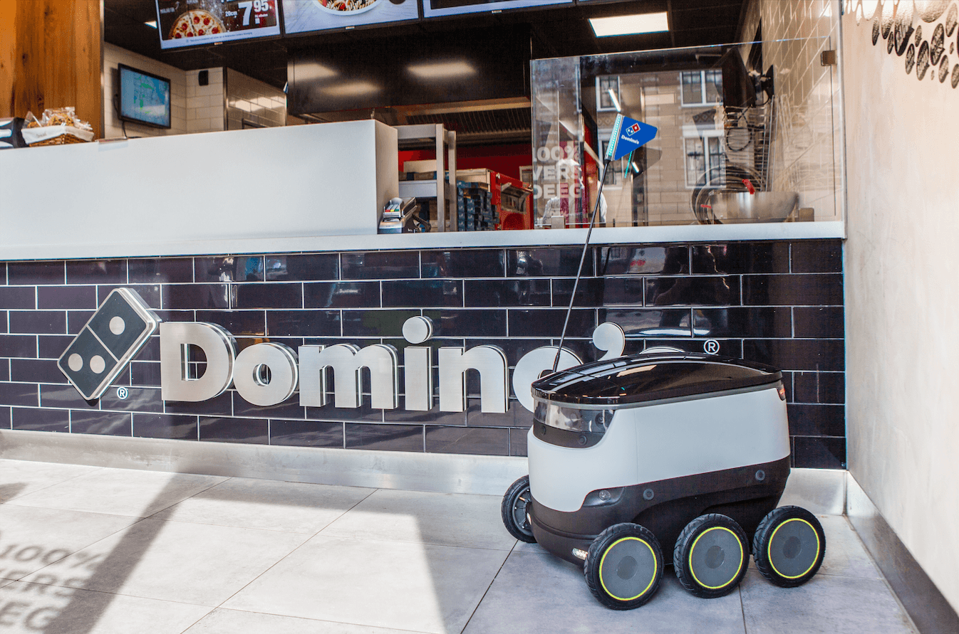 Dominos is exploring alternatives to human food delivery