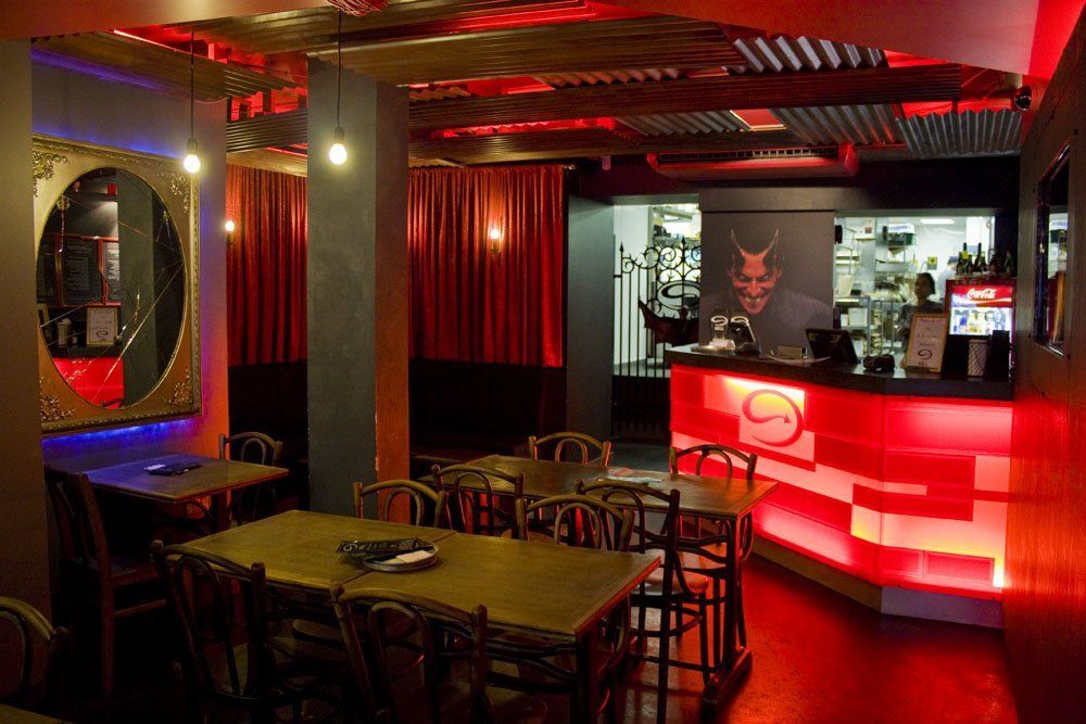 Hell Pizza is a New Zealand based franchise which allows franchisees to arrange their own store decor Hell Pizza franchise New Zealand