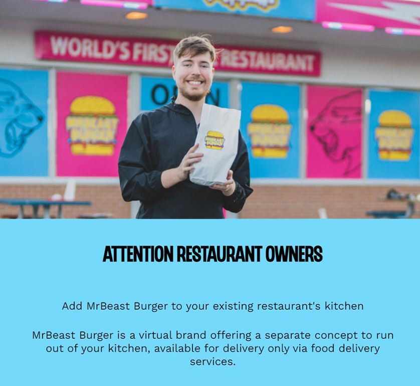 MrBeast Burger Franchise Offer to Restaurant Owners