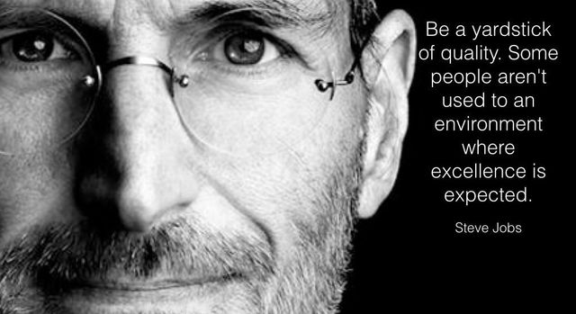 Steve Jobs: Be a role model of quality