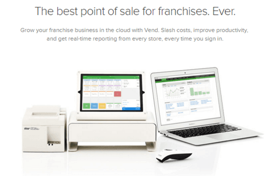 Vend point-of-sale software