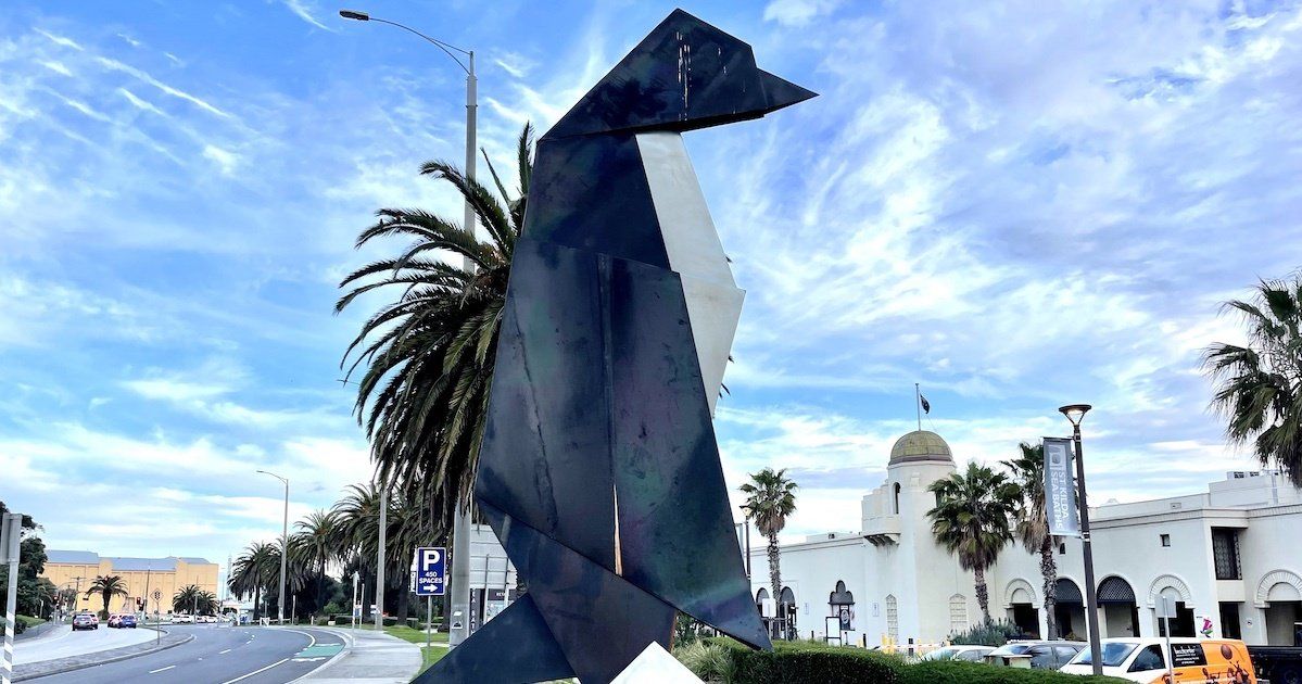 Fairy – Giant St Kilda Penguin Sculpture @ Sea Baths.
