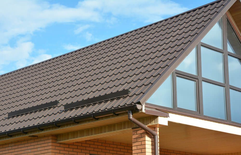 Metal Roof with Rain Gutter — Roof Painting in Harrington, NSW