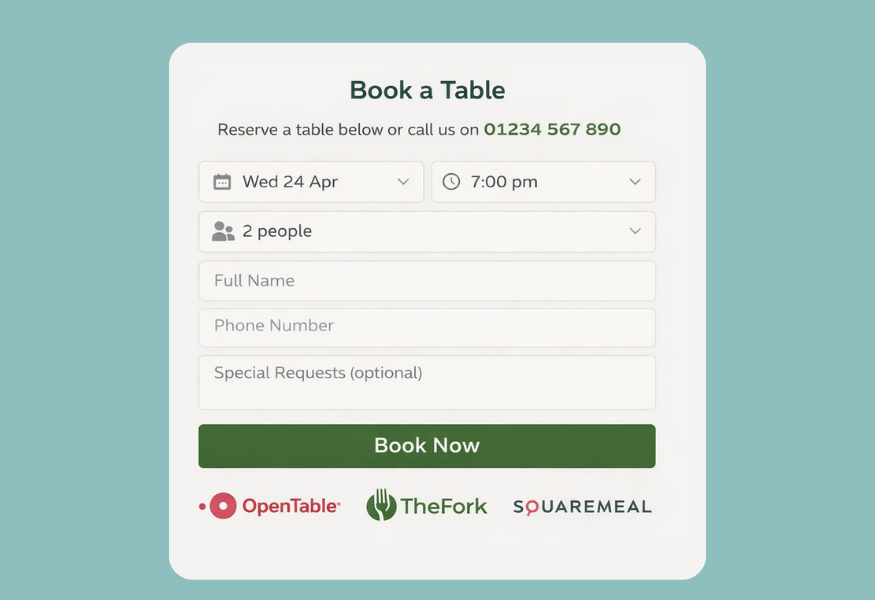 Online form for booking a vehicle MOT with fields for details like email, vehicle registration, and preferred date.