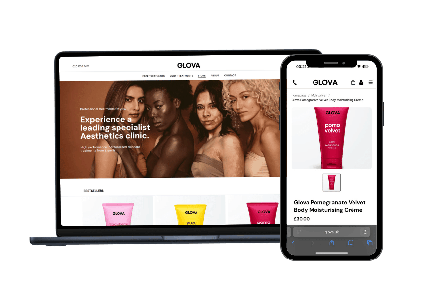 Logos of Klarna, AWS, and other business services are included.