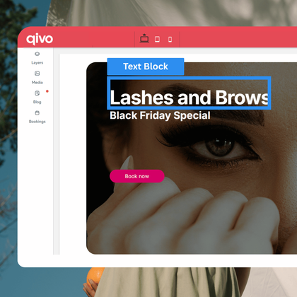 Screenshot of a website promoting 