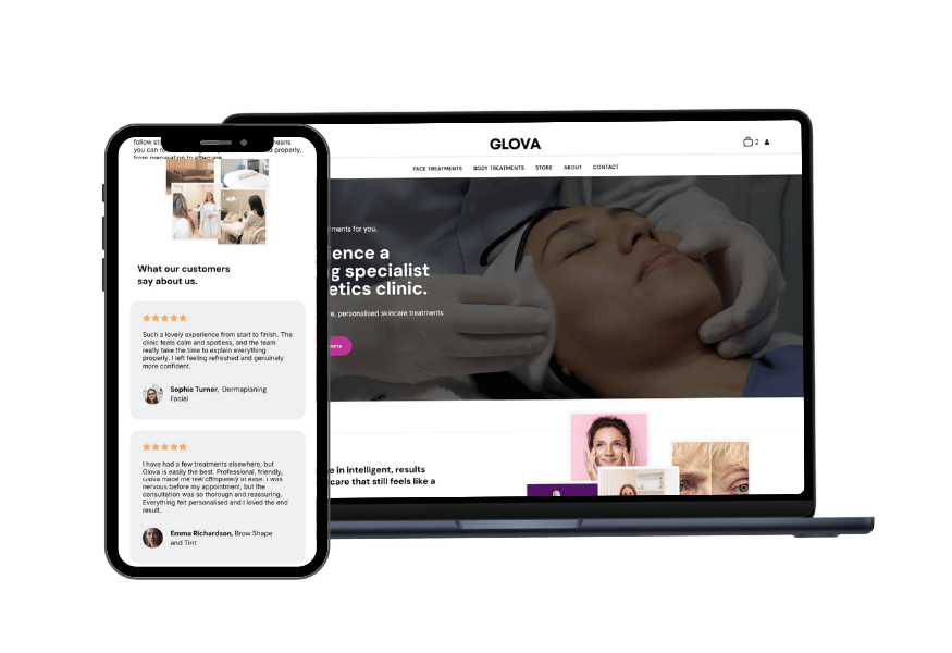 Logos of Klarna, AWS, and other business services are included.