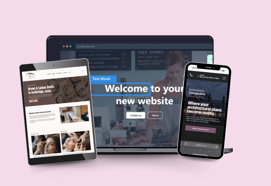 Businessman riding a rocket, calendar dates highlighted, purple accent.