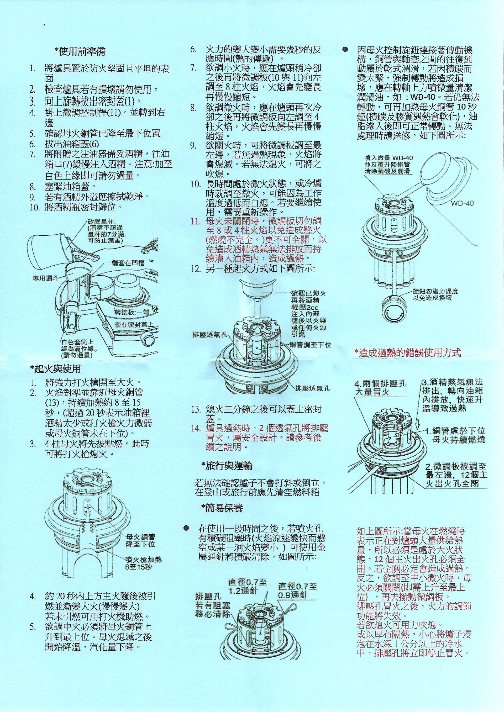 使用說明書_魚骨汽化爐_大爐
