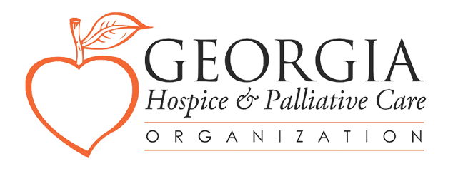 The logo for the georgia hospice and palliative care organization