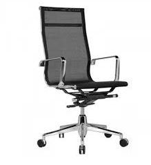 cadeira giratória diretor em tela com braços e pés cromados