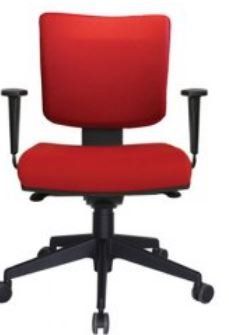 cadeira giratória vermelha
