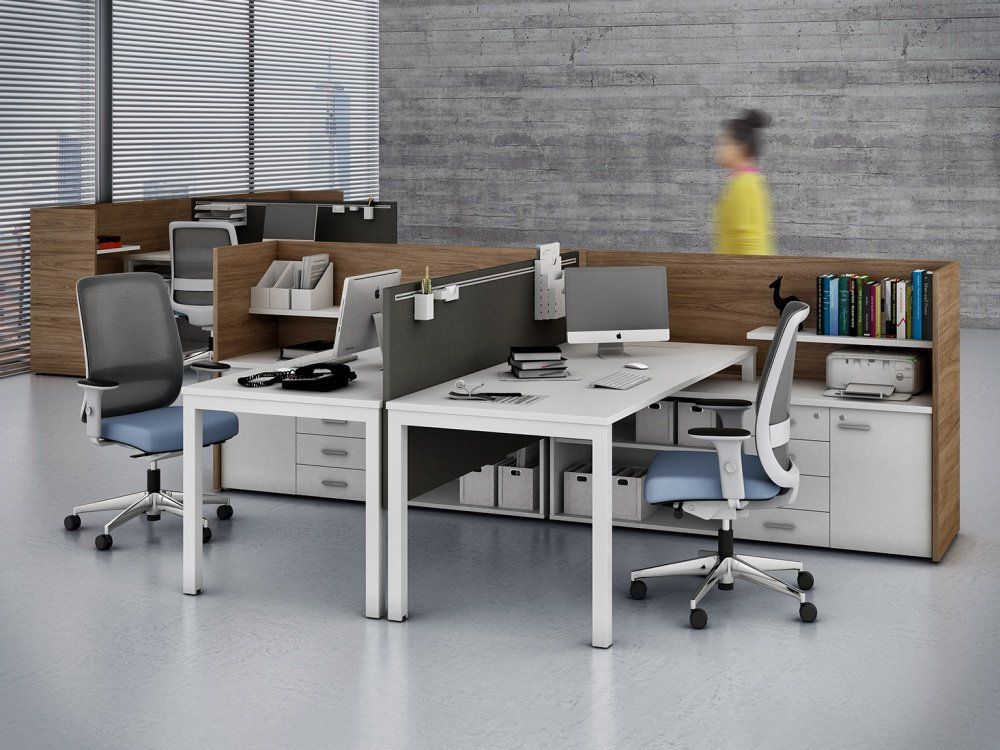 plataforma de trabalho com armário conjunto