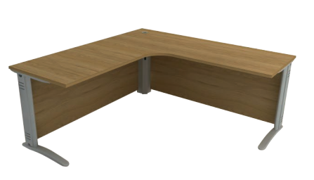 balcao de atendimento em L sem mesanino