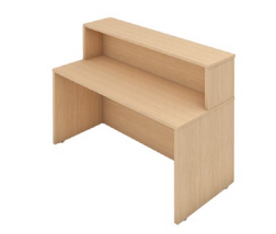 balcão reto em madeira