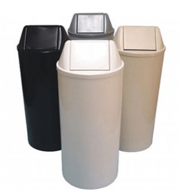 lixeira com tampa vai e volta