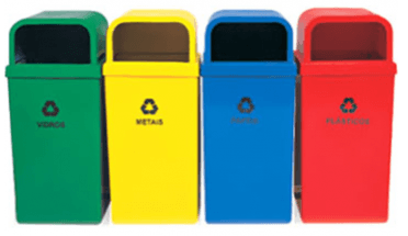 lixeira seletiva para reciclagem