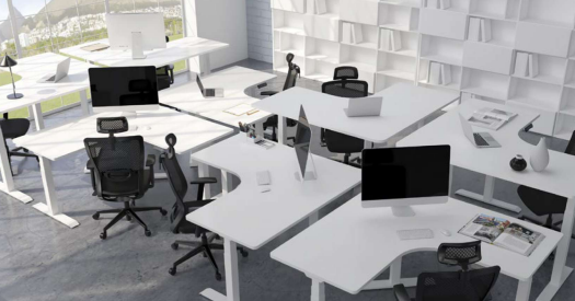 plataformas em L com altura ajustável