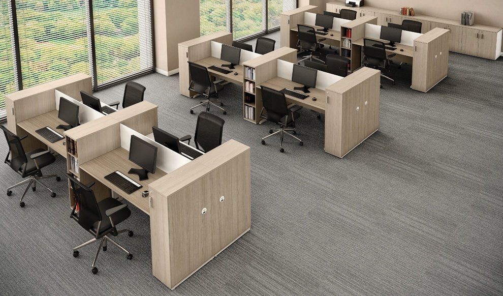 plataforma de trabalho com armário final