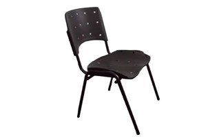 cadeira prisma em plastico polipropileno preta