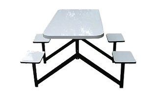 mesa refeitório com quatro lugares