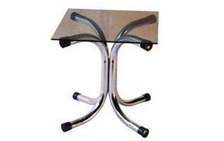 Mesa de centro de vidro quadrado