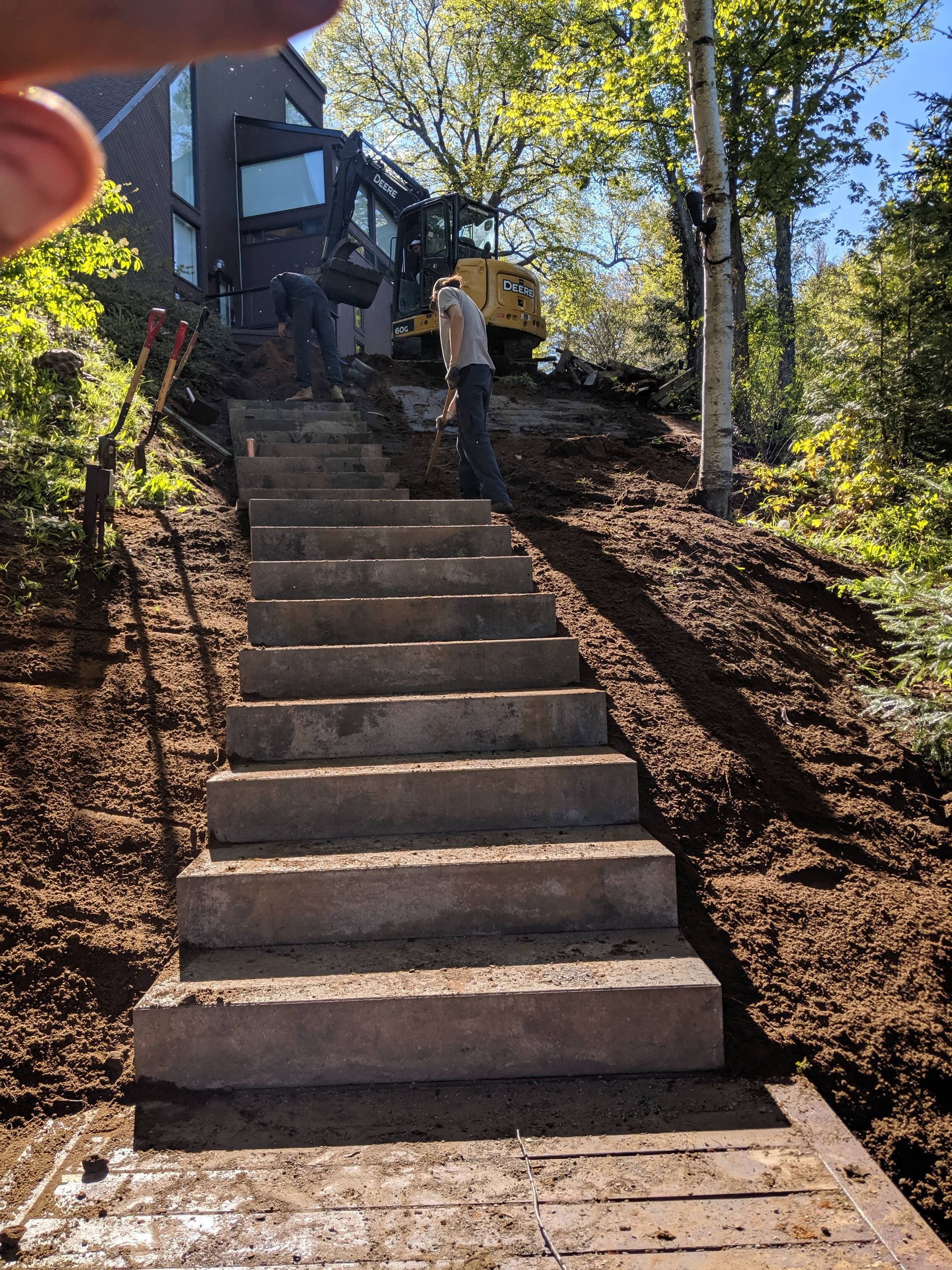 Construction escalier béton