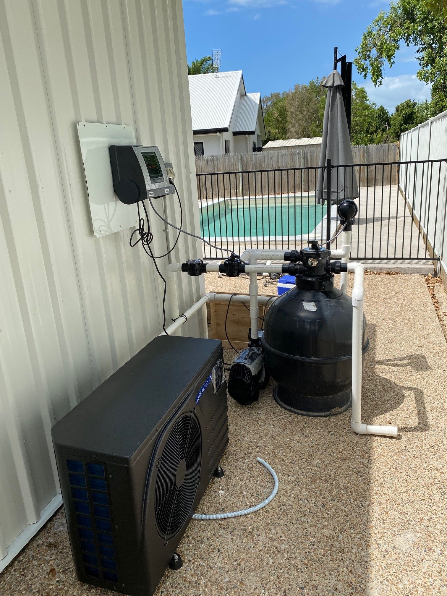Pool Equipment, Including a Filter, Pump, and Heat Pump — Ultra Clear Pool Care in Cranbrook, QLD
