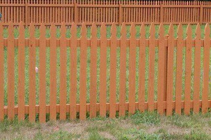 Wood Pickett Fence — Fredericksburg, VA — H & S Fencing and Landscaping Inc.