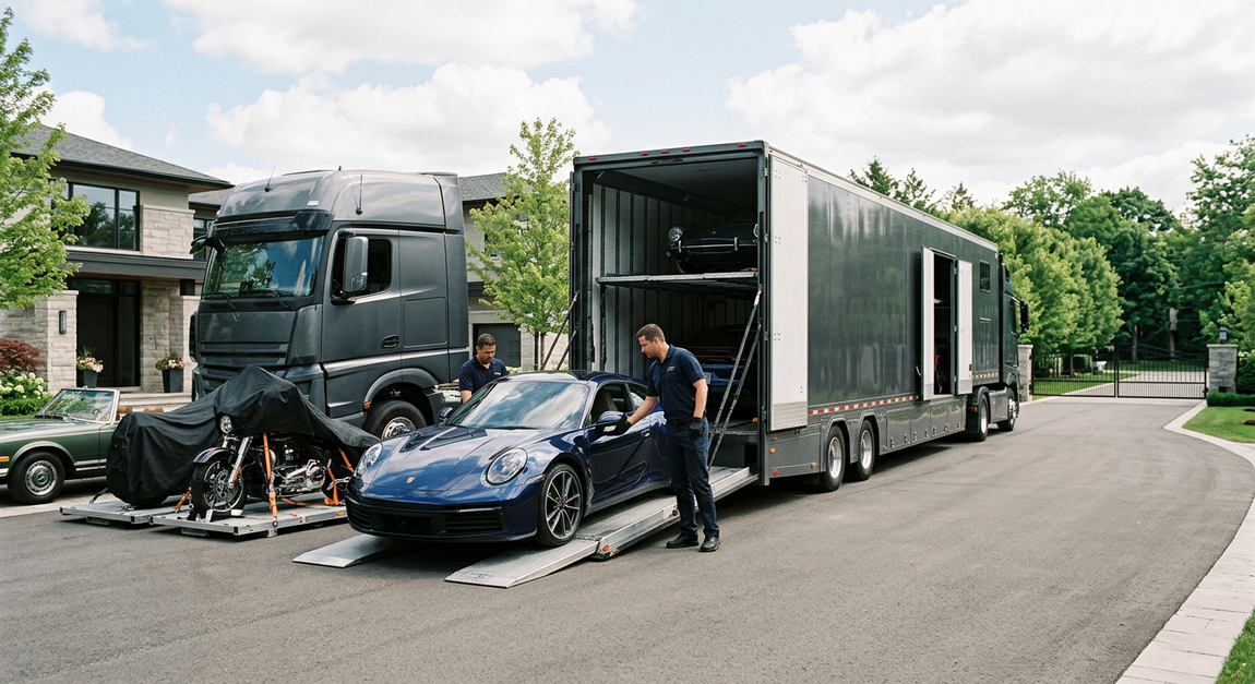 Enclosed auto and motorcycle transportation to and from Spartanburg SC Enclosed Transportation
