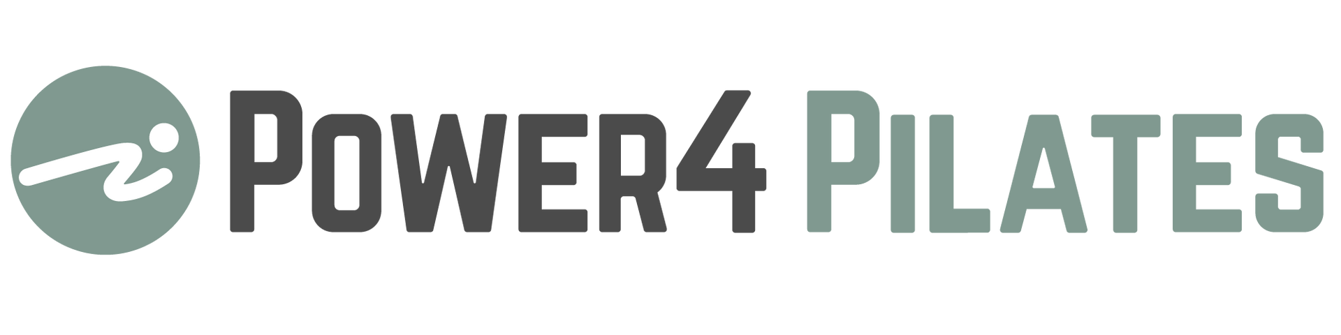 A logo for a pilates studio called power4pilates.