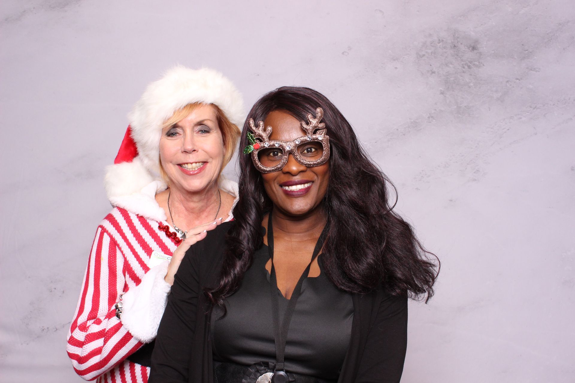 Glam Photo Booth guests attended a black attire only event with Ever After