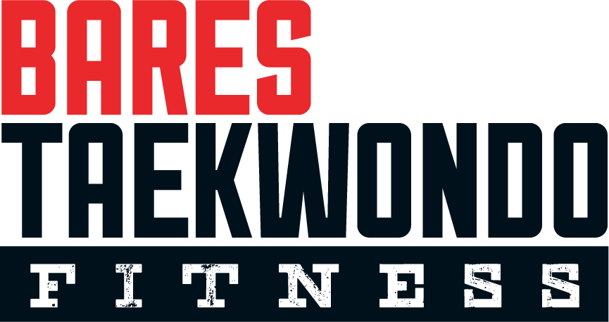 Bares taekwondo fitness logo on a white background