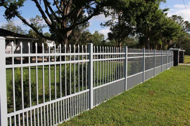 White Aluminum Fence — Pensacola, FL — A1 Hurricane Fence