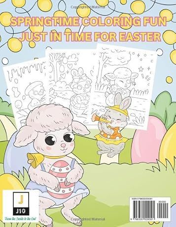 THE EASTER BUNNY & FRIENDS COLORING BOOK: Fun coloring pages with Animals for Children ages 4-8