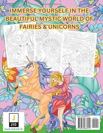 MYSTIC FAIRIES & UNICORNS COLORING BOOK: Fun coloring pages with Fairies and Unicorns