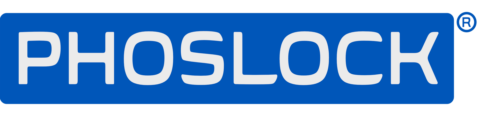 Blue logo with a wave-like design followed by the letters