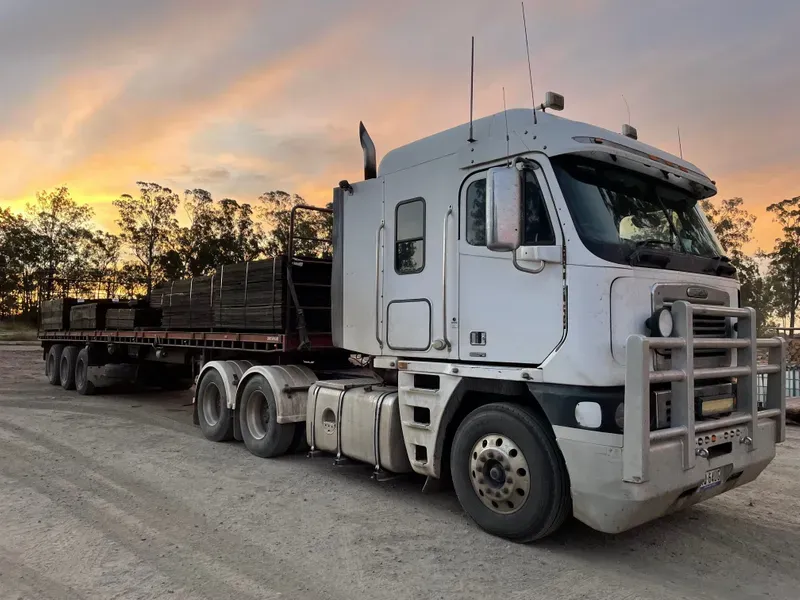 Trucks — Freight Services in Wallaville, QLD