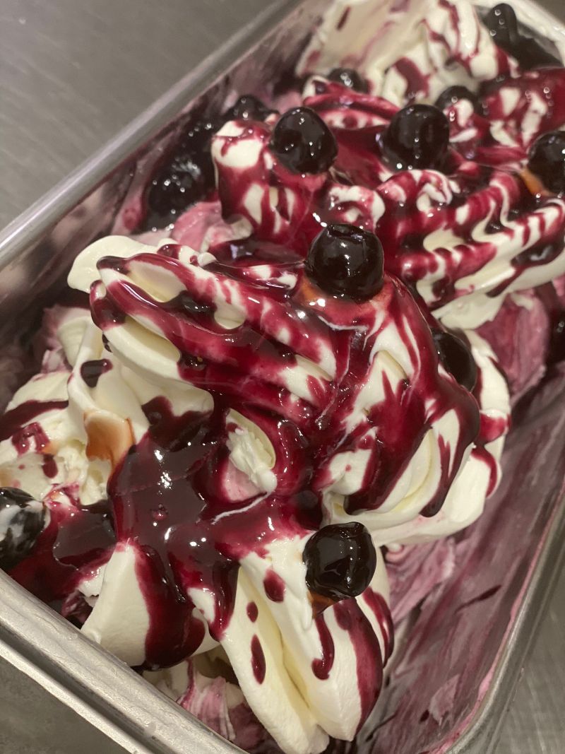 gelato all'amarena gelateria a Roma