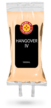 A bag of myers ' cocktail iv on a white background.