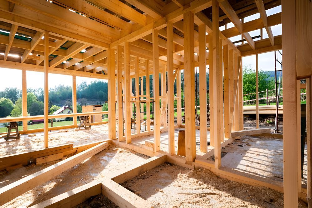 The Inside of A Wooden House Under Construction — Trussframe in Tenterfield, NSW