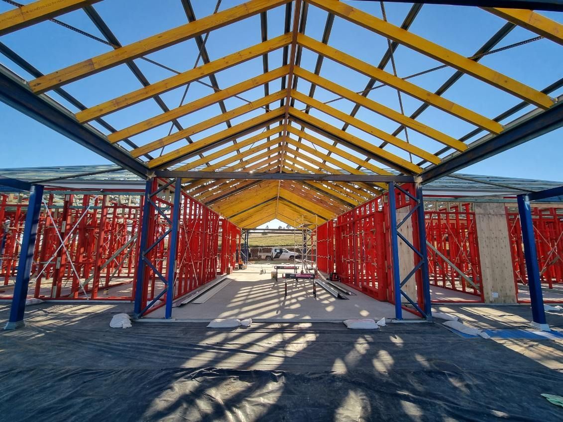 A House Is Being Built with Wooden Beams — Trussframe in Westdale, NSW