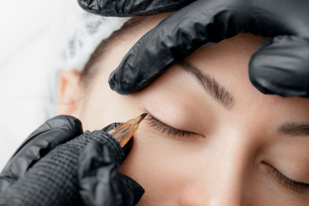 Person Getting Permanent Eyeliner — Skin Haven Aesthetics Whitsundays in Airlie Beach, QLD
