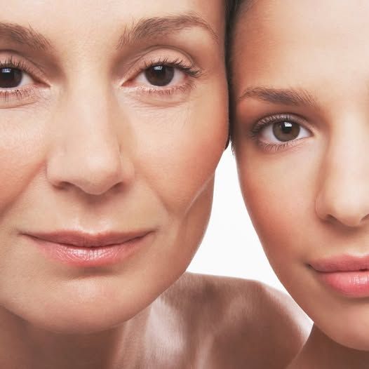 Two Women, One Older, One Younger, Faces Side-by-side — Skin Haven Aesthetics Whitsundays in Airlie Beach, QLD